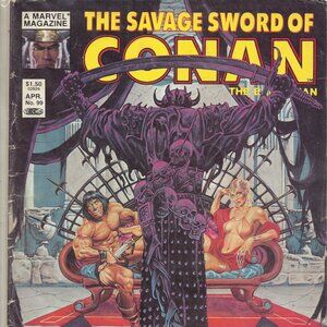 1984 Vintage Marvel comic book Magazine: The Savage Sword of Conan #99